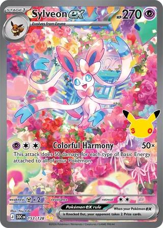 Sylveon ex kaart uit Pokémon 30th Celebration