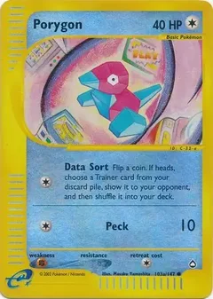 Porygon Reverse Holo 103a