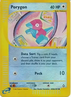 Porygon Reverse Holo 103b