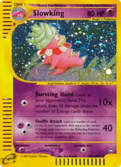 Slowking Holo, Aquapolis #H22 Pokémon card