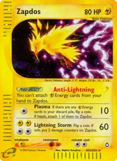 Zapdos Holo H32