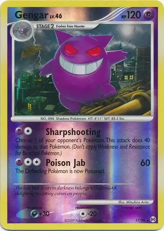 PokeDATA - Check current Pokemon card values for Gengar Reverse Holo 17!
