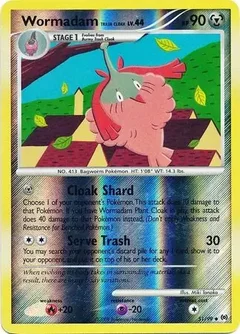 Wormadam Trash Cloak Reverse Holo 51