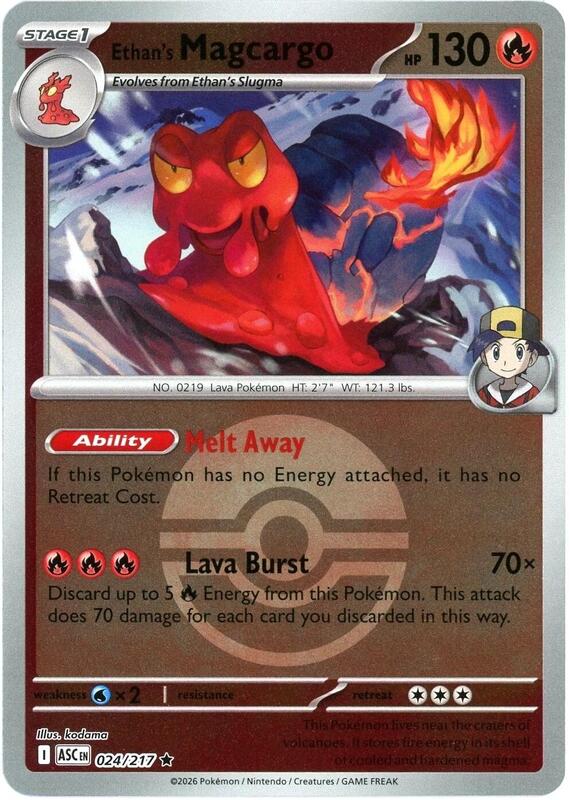 Ethan's Magcargo Poke Ball