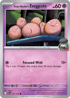Team Rocket's Exeggcute 077