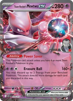 Team Rocket's Mewtwo ex 079