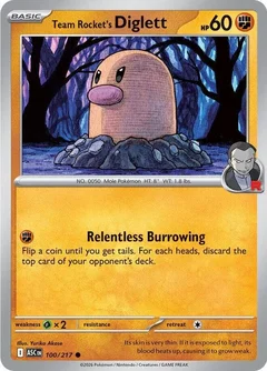 Team Rocket's Diglett 100