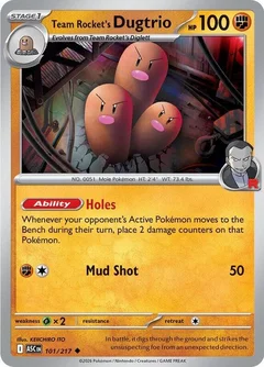 Team Rocket's Dugtrio 101