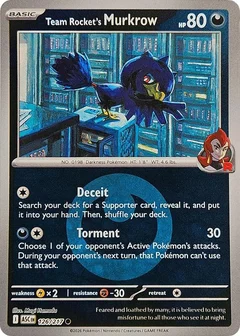 Team Rocket's Murkrow Energy Symbol Pattern 126