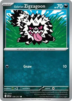 Galarian Zigzagoon 130