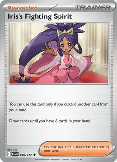Iriss Fighting Spirit Reverse Holofoil 190
