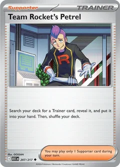 Team Rockets Petrel Reverse Holofoil 207