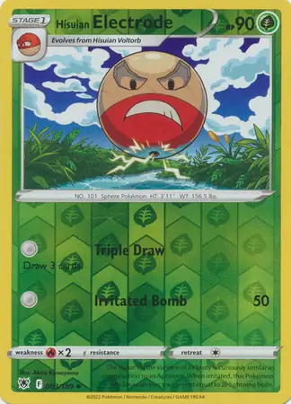 Hisuian Electrode Reverse Holo