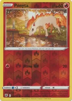 Ponyta Reverse Holo 021
