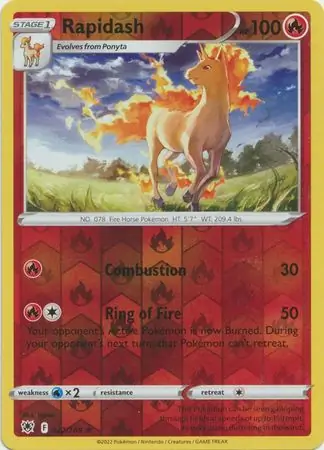 Rapidash Reverse Holo