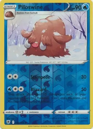 Piloswine Reverse Holo