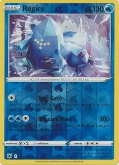 Regice Reverse Holo 037