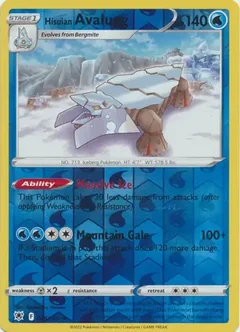 Hisuian Avalugg Reverse Holo 048