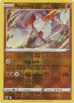 Regirock Reverse Holo 075