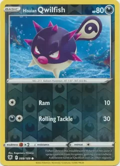 Hisuian Qwilfish Reverse Holo 088