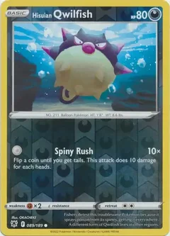 Hisuian Qwilfish Reverse Holo 089