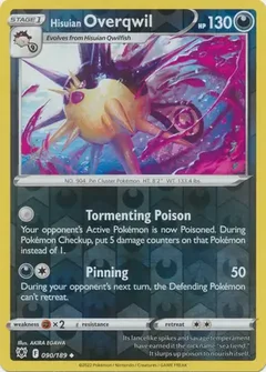 Hisuian Overqwil Reverse Holo 090
