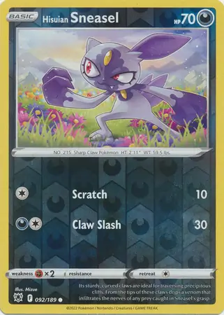 Hisuian Sneasel Reverse Holo