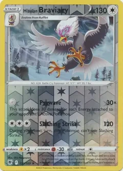 Hisuian Braviary Reverse Holo 132