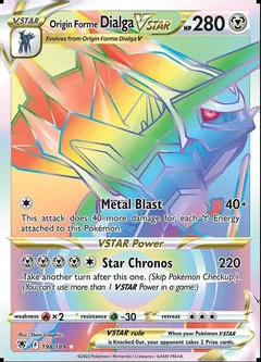 Origin Forme Dialga VSTAR 198