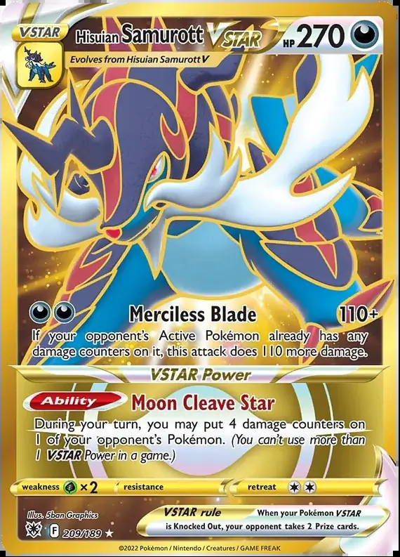 Hisuian Samurott VSTAR