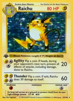 Raichu Holo 14