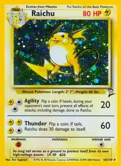 Raichu Holo 16
