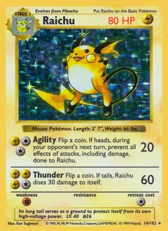 Raichu Holo 14