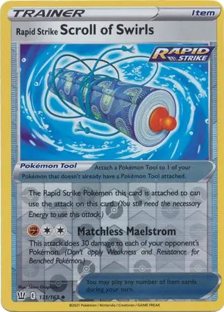 Rapid Strike Scroll of Swirls Reverse Holo
