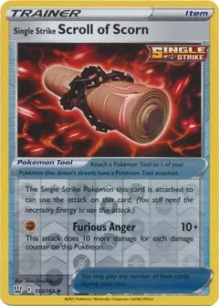 Single Strike Scroll of Scorn Reverse Holo 133