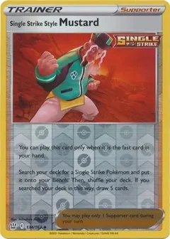 Single Strike Style Mustard Reverse Holo 134