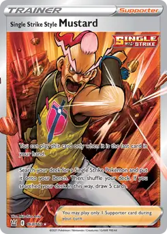 Full Art Single Strike Style Mustard