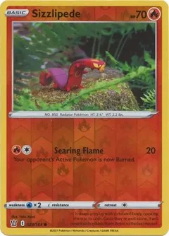 Sizzlipede Reverse Holo 029