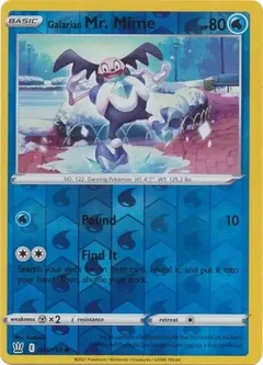 Galarian Mr. Mime Reverse Holo 034