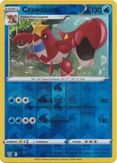 Crawdaunt Reverse Holo 039