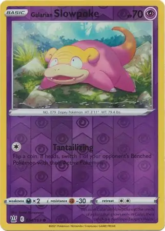 Galarian Slowpoke Reverse Holo