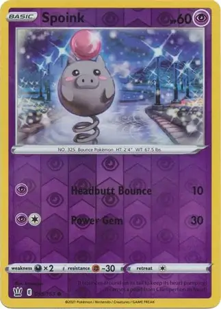 Spoink Reverse Holo