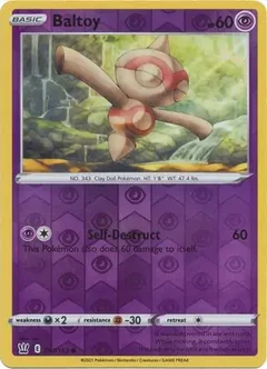Baltoy Reverse Holo 057