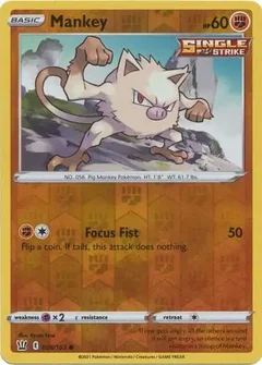 Mankey Reverse Holo 066