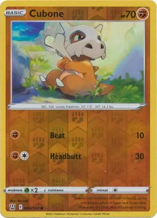 Cubone Reverse Holo