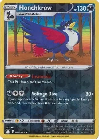 Honchkrow Reverse Holo