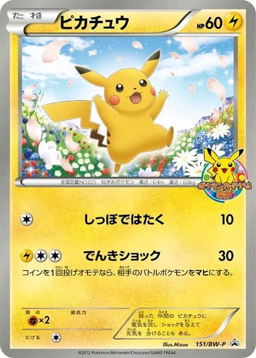 Pikachu, Black & White Promos #151 Pokémon card
