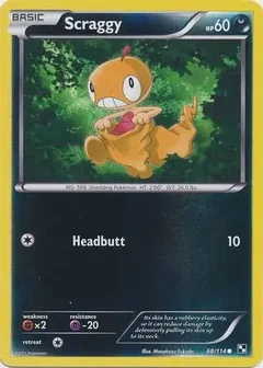 Scraggy Reverse Holo 68