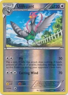 Unfezant Reverse Holo 86