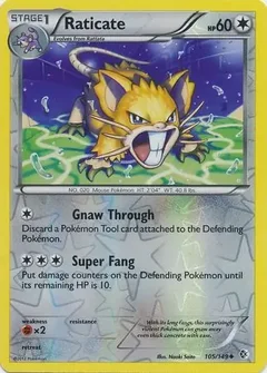 Raticate Reverse Holo 105